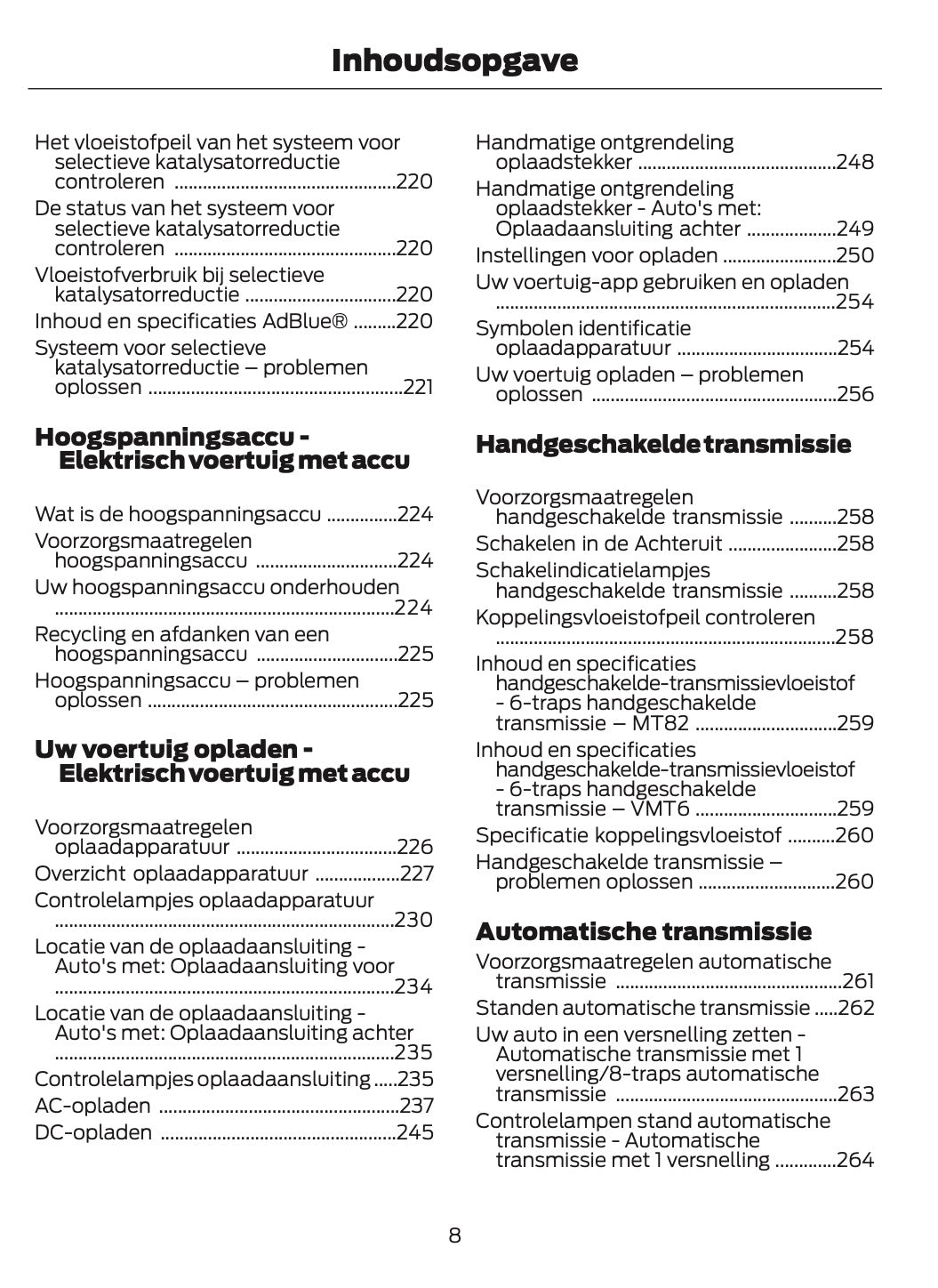 2026 Ford Transit Owner's Manual | Dutch