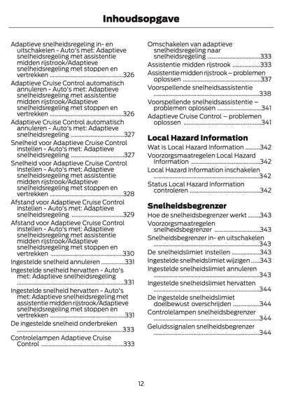 2026 Ford Transit Owner's Manual | Dutch