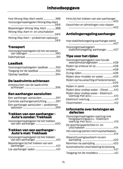 2026 Ford Transit Owner's Manual | Dutch