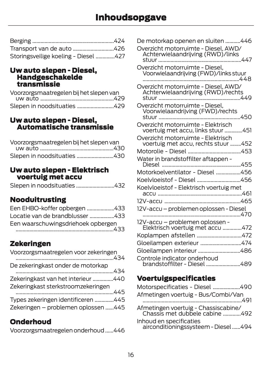 2026 Ford Transit Owner's Manual | Dutch