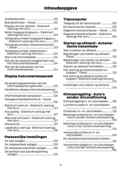 2026 Ford Transit Owner's Manual | Dutch