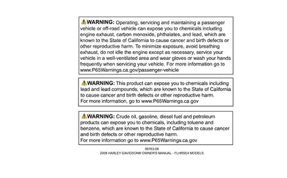 2008 Harley-Davidson FLHRSE4 Owner's Manual | English US