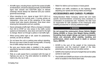 2008 Harley-Davidson FLHRSE4 Owner's Manual | English US