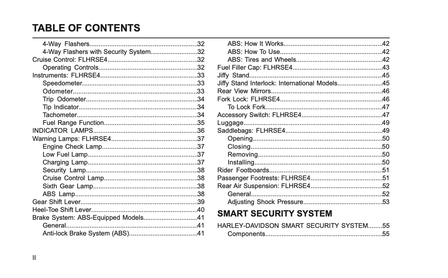 2008 Harley-Davidson FLHRSE4 Owner's Manual | English US