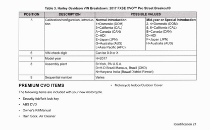 2017 Harley-Davidson FXSE Owner's Manual | English