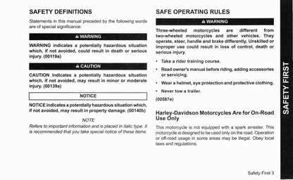 2022 Harley-Davidson Trike Owner's Manual | English