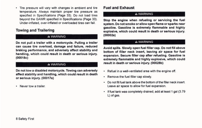 2023 Harley-Davidson Trike Models Owner's Manual | English