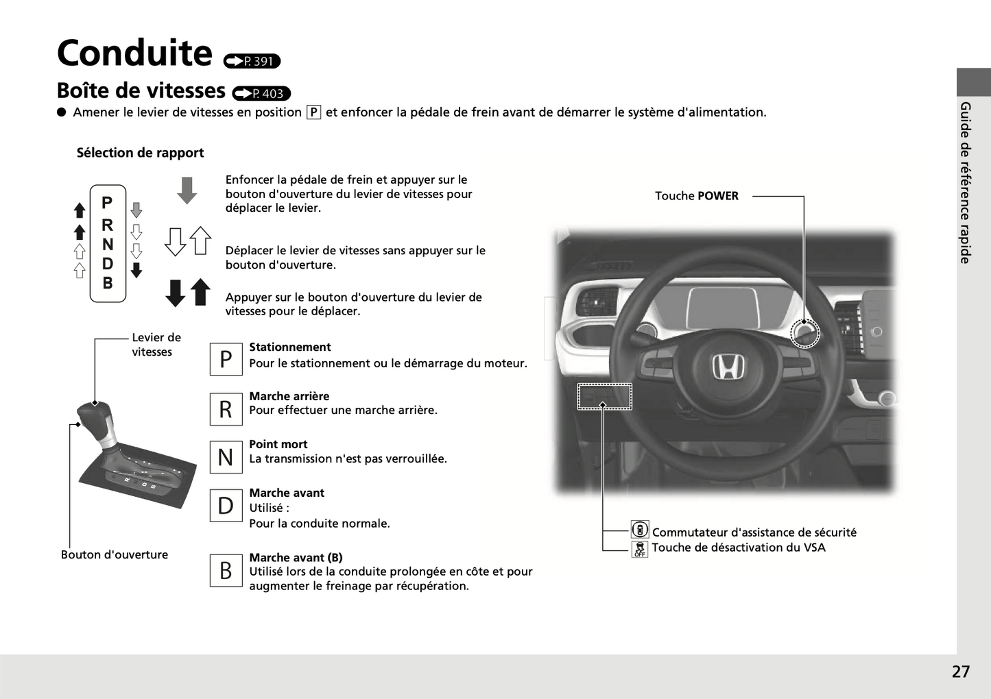 2020-2021 Honda Jazz Hybrid Manuel du propriétaire | Français