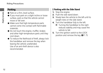 2024 Honda NC750X Owner's Manual | English