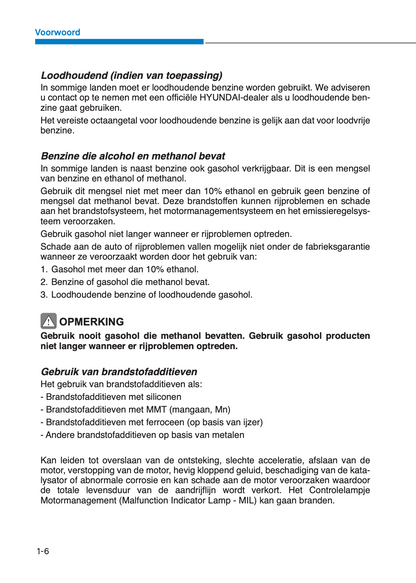 2023-2024 Hyundai i10 Owner's Manual | Dutch