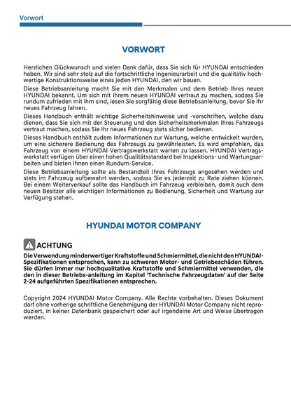 2025 Hyundai i20/Bayon Bedienungsanleitung | Deutsch