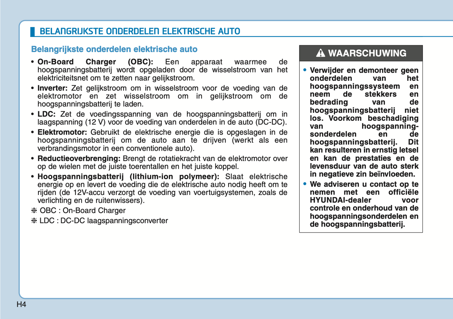 2020-2021 Hyundai Ioniq Electric Gebruikershandleiding | Nederlands