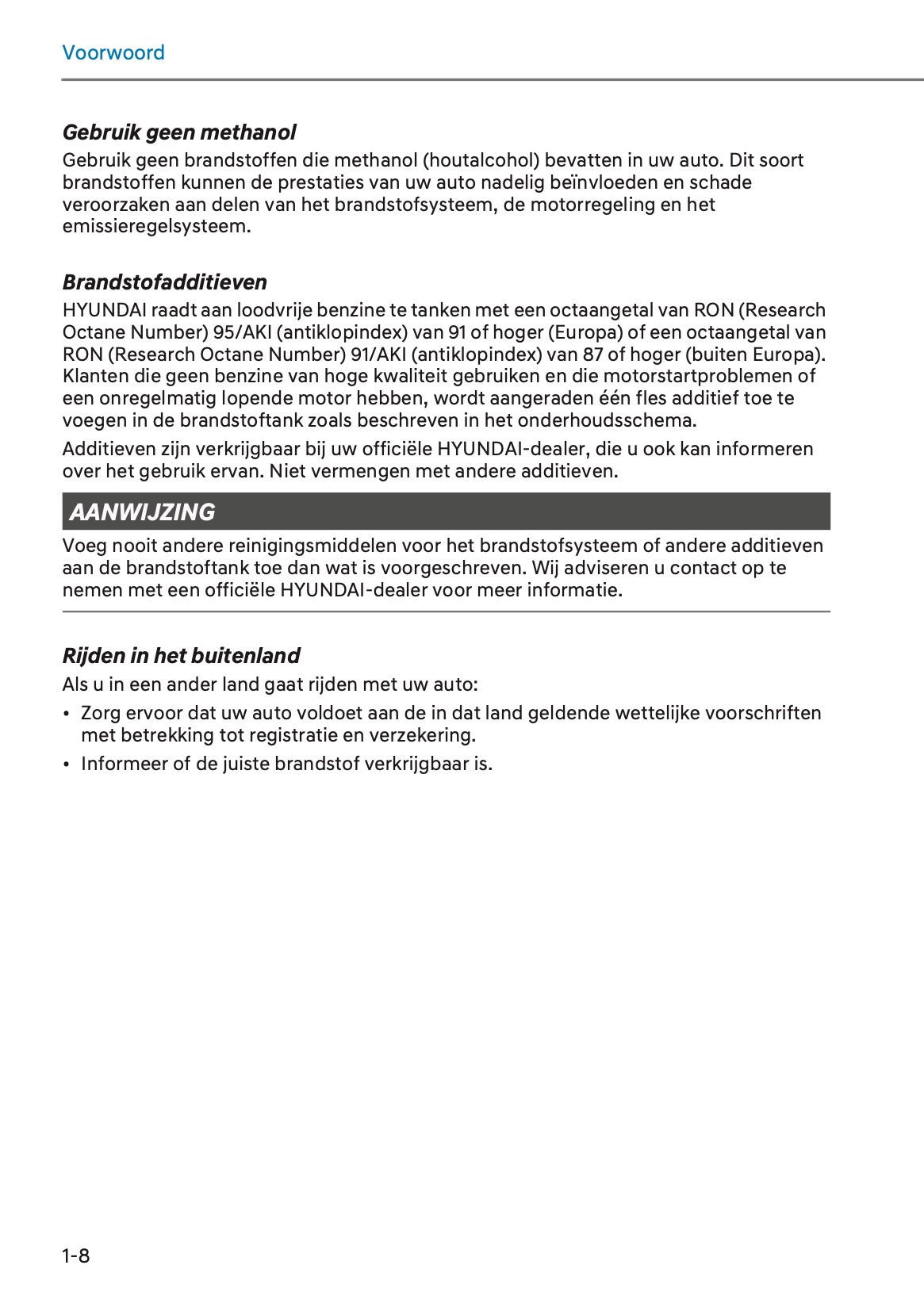 2024-2025 Hyundai Kona Hybrid Owner's Manual | Dutch