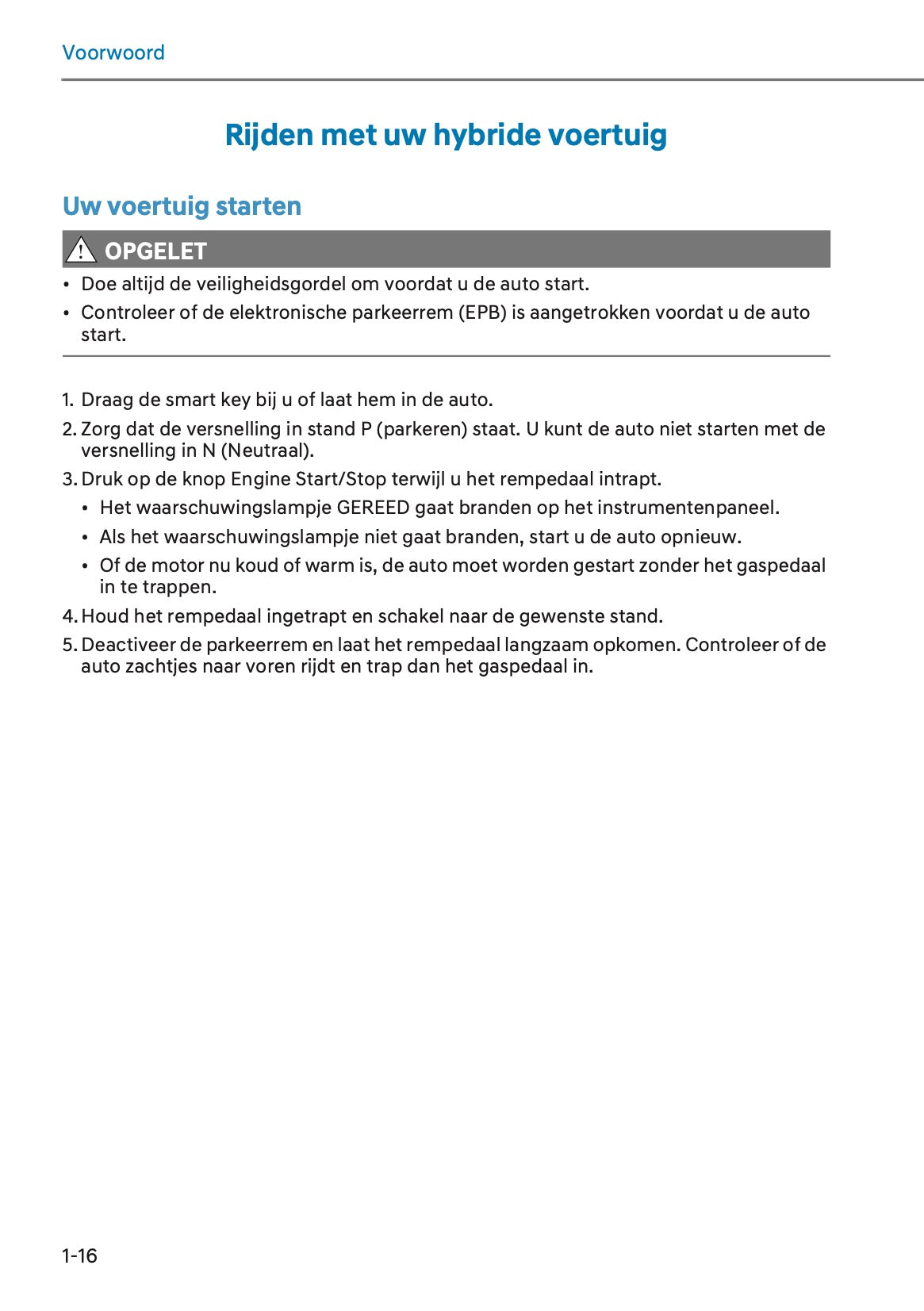 2024-2025 Hyundai Kona Hybrid Owner's Manual | Dutch