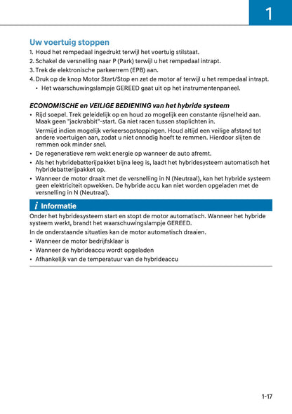 2024-2025 Hyundai Kona Hybrid Owner's Manual | Dutch