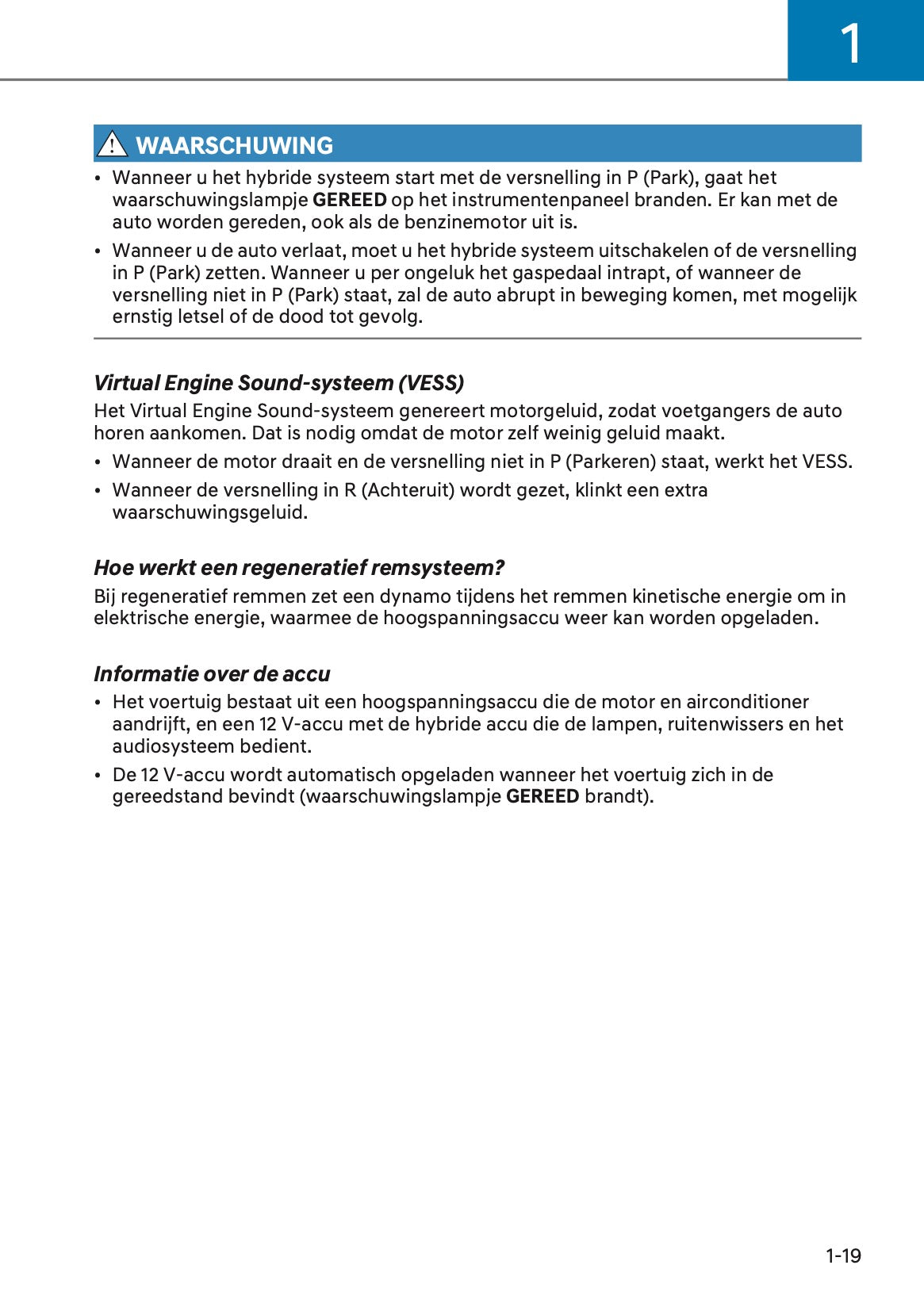 2024-2025 Hyundai Kona Hybrid Owner's Manual | Dutch