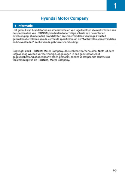 2024-2025 Hyundai Kona Hybrid Owner's Manual | Dutch