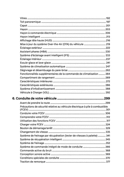 2026 Hyundai Nexo Manuel du propriétaire | Français