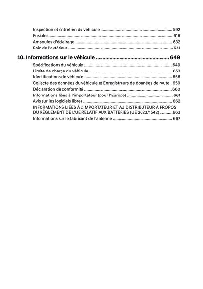 2026 Hyundai Nexo Manuel du propriétaire | Français