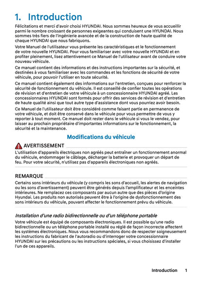 2026 Hyundai Nexo Manuel du propriétaire | Français