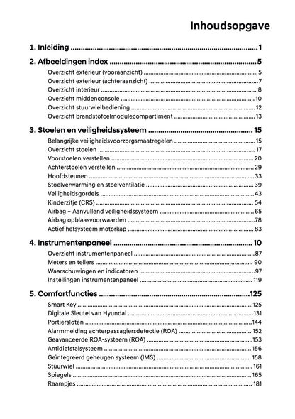 2026 Hyundai Nexo Owner's Manual | Dutch