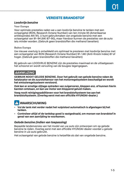 2023-2024 Hyundai Santa Fe Hybrid/PHEV Owner's Manual | Dutch