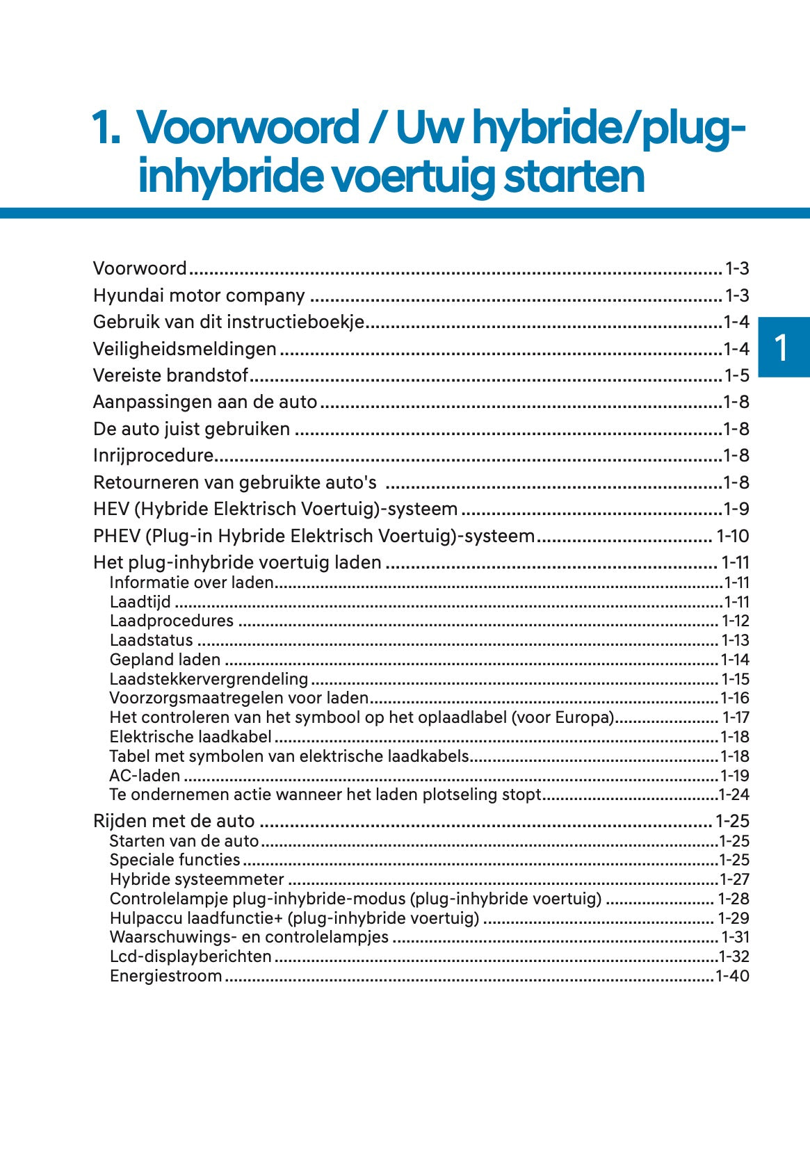 2023-2024 Hyundai Santa Fe Hybrid/PHEV Owner's Manual | Dutch