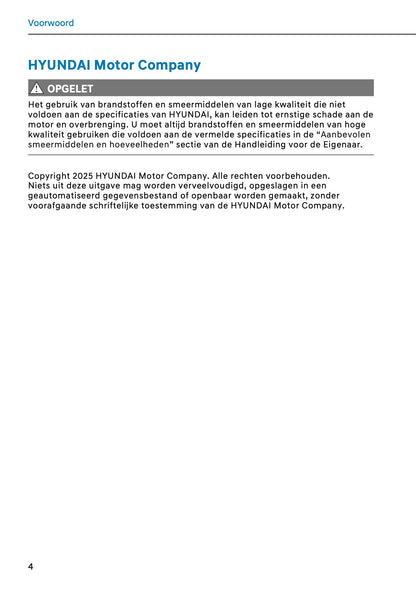 2026 Hyundai Santa Fe Owner's Manual | Dutch