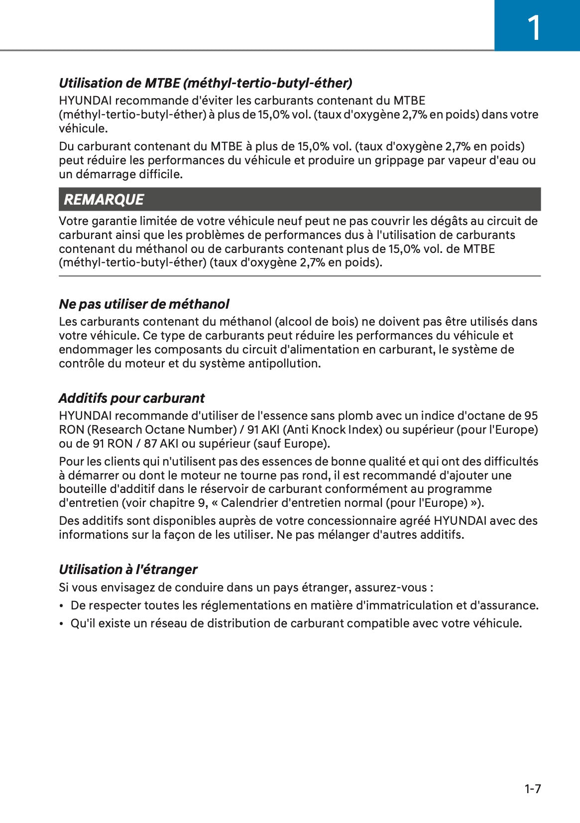 2025-2026 Hyundai Tucson Owner's Manual | French