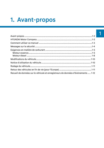 2025-2026 Hyundai Tucson Owner's Manual | French