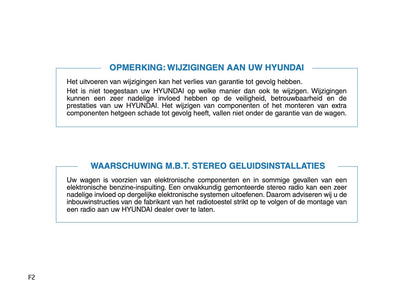2018-2020 Hyundai Tucson Owner's Manual | Dutch
