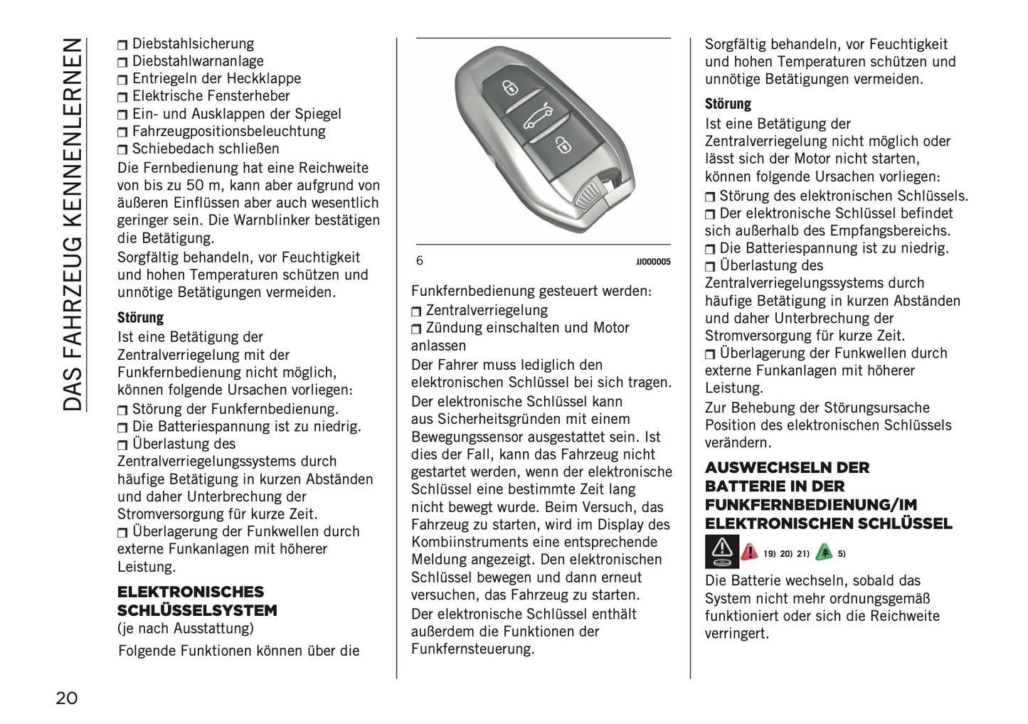 2025-2026 Jeep Avenger Owner's Manual | German