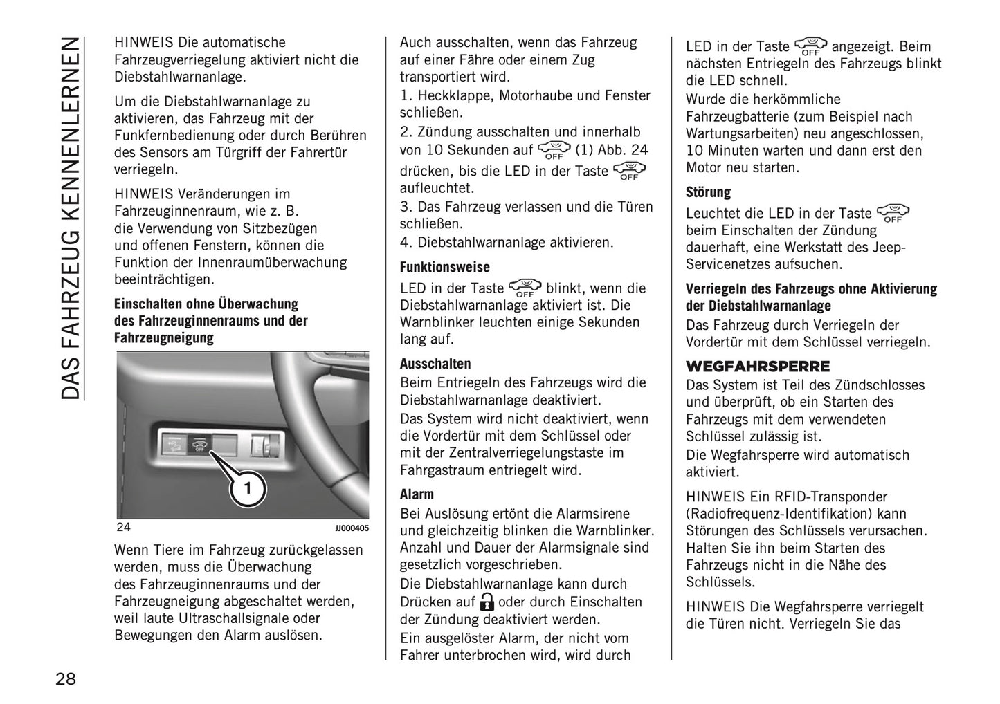 2025-2026 Jeep Avenger Owner's Manual | German