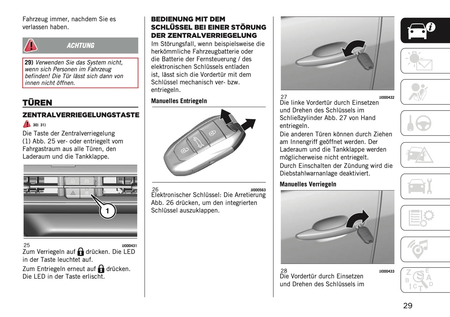 2026 Jeep Avenger Owner's Manual | German