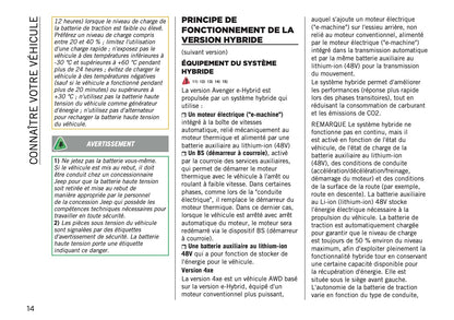 2025-2026 Jeep Avenger Owner's Manual | French