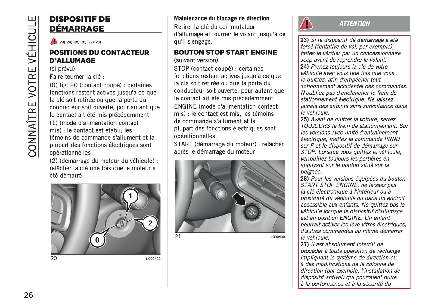 2025-2026 Jeep Avenger Owner's Manual | French