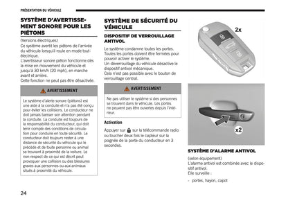 2026 Jeep Avenger Owner's Manual | French