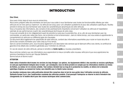 2026 Jeep Avenger Owner's Manual | French