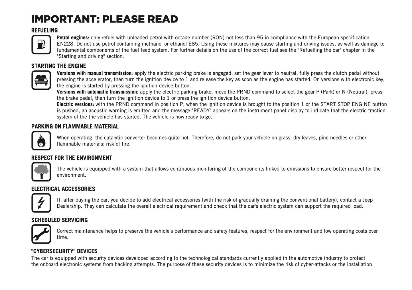 2025-2026 Jeep Avenger Owner's Manual | English