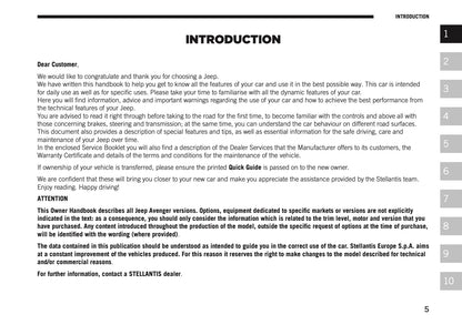 2026 Jeep Avenger Owner's Manual | English