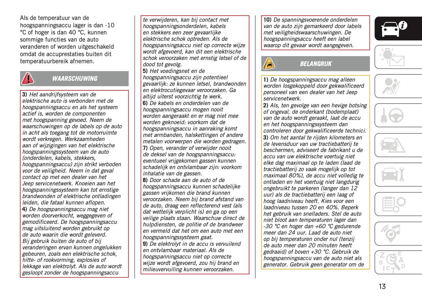 2025-2026 Jeep Avenger Gebruikershandleiding | Nederlands