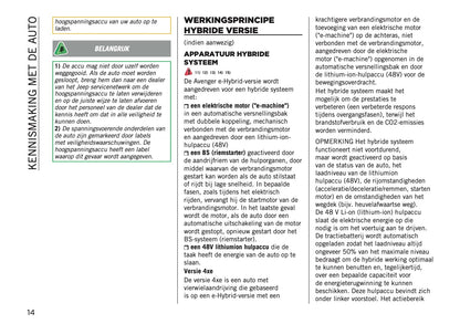 2025-2026 Jeep Avenger Gebruikershandleiding | Nederlands