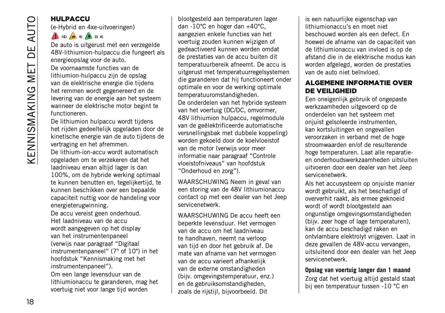 2025-2026 Jeep Avenger Gebruikershandleiding | Nederlands