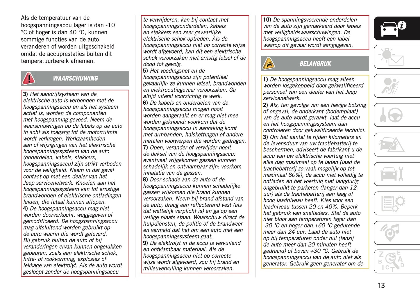 2026 Jeep Avenger Owner's Manual | Dutch