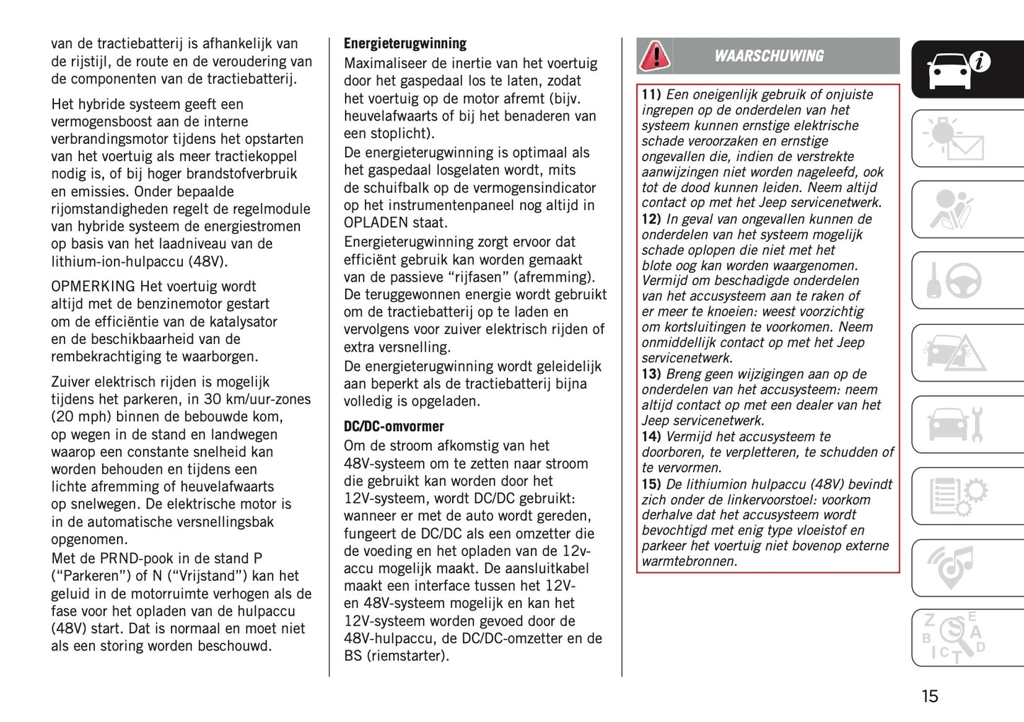 2026 Jeep Avenger Owner's Manual | Dutch