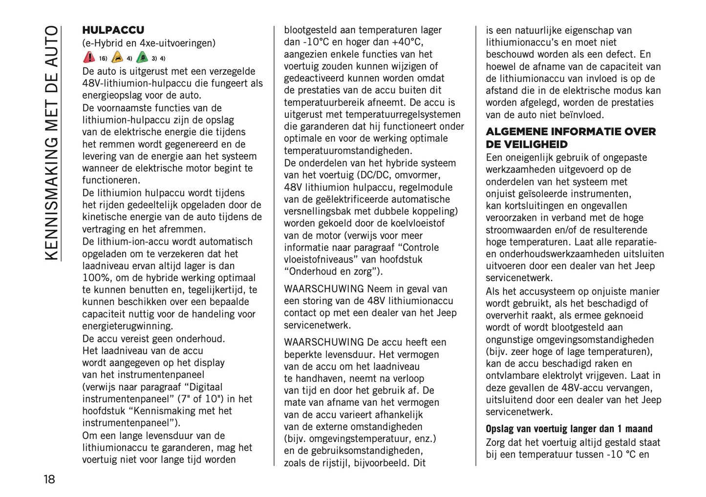 2026 Jeep Avenger Owner's Manual | Dutch