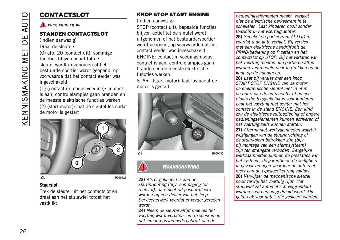 2026 Jeep Avenger Owner's Manual | Dutch