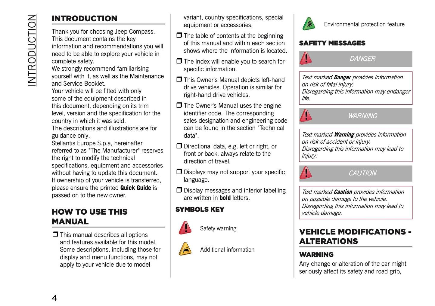 2026 Jeep Compass Owner's Manual | English