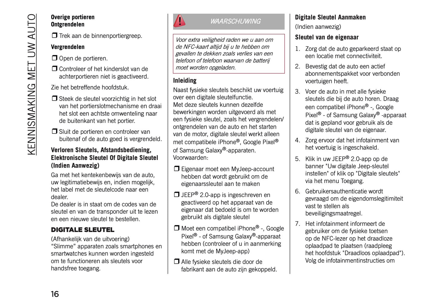 2026 Jeep Compass Gebruikershandleiding | Nederlands