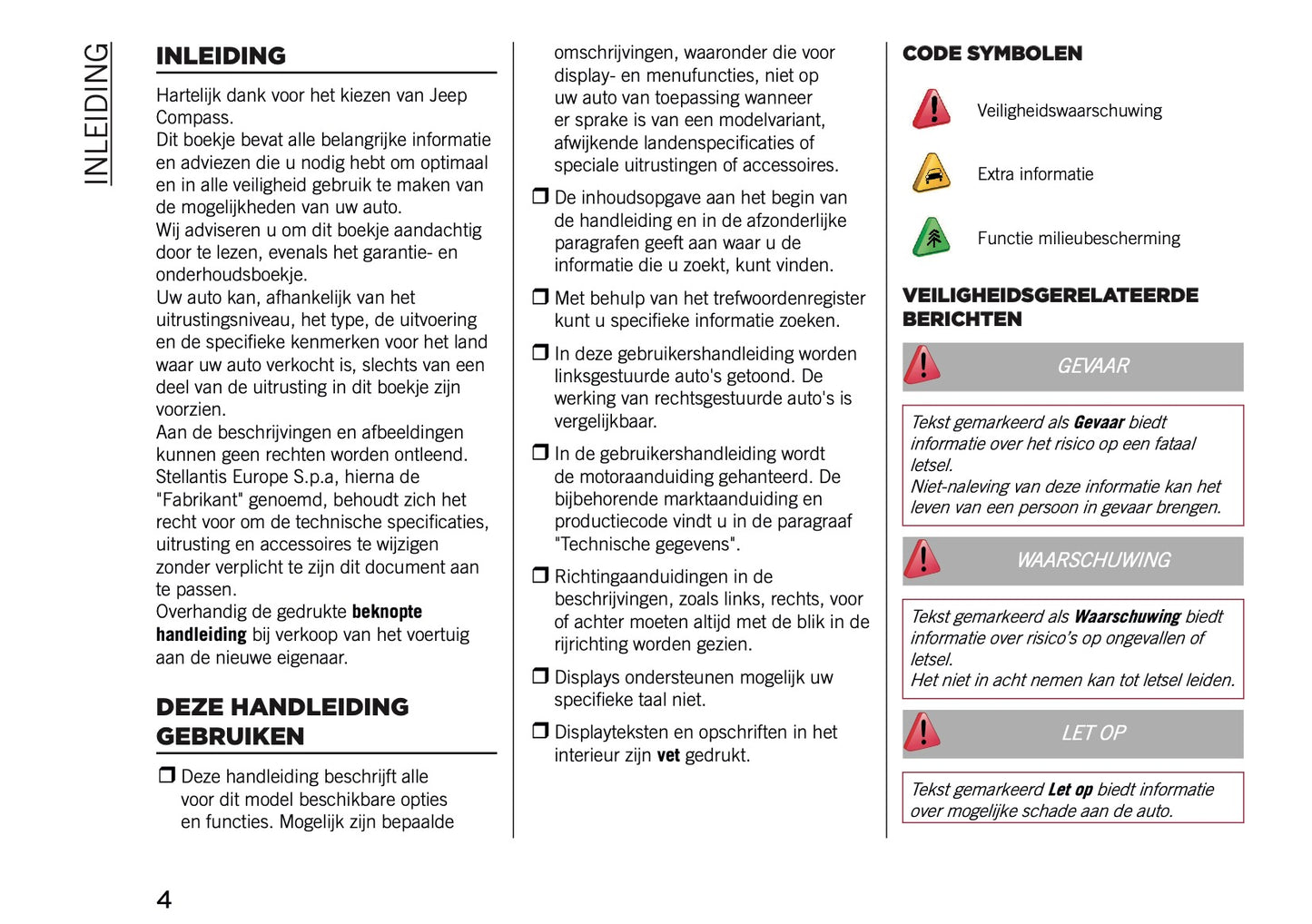 2026 Jeep Compass Gebruikershandleiding | Nederlands